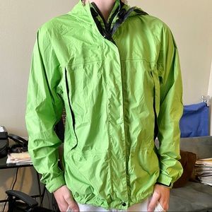 L.L. Bean Lime Green Rain Jacket